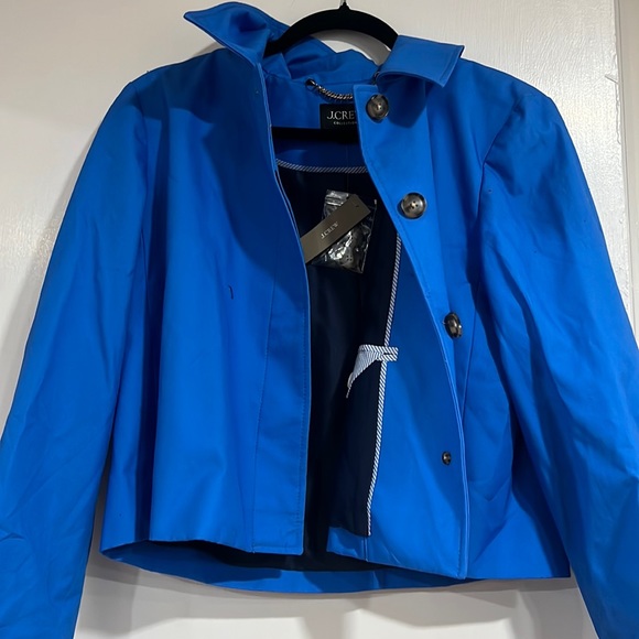 J crew collection new with tag crop ladies trench coat - Picture 2 of 6
